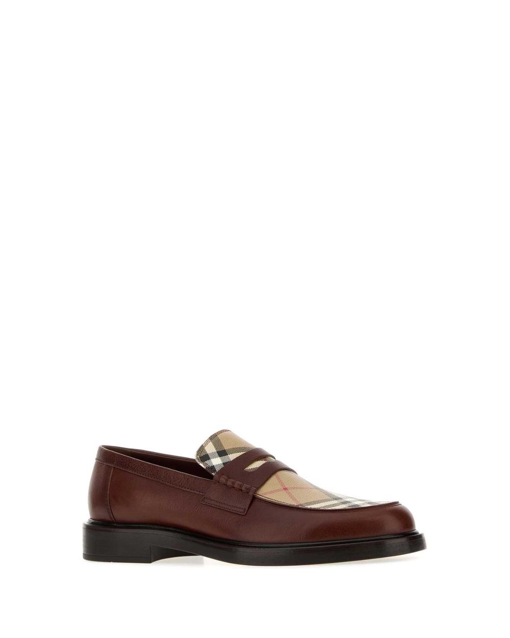 Burberry Brown Leather Pembroke Loafers