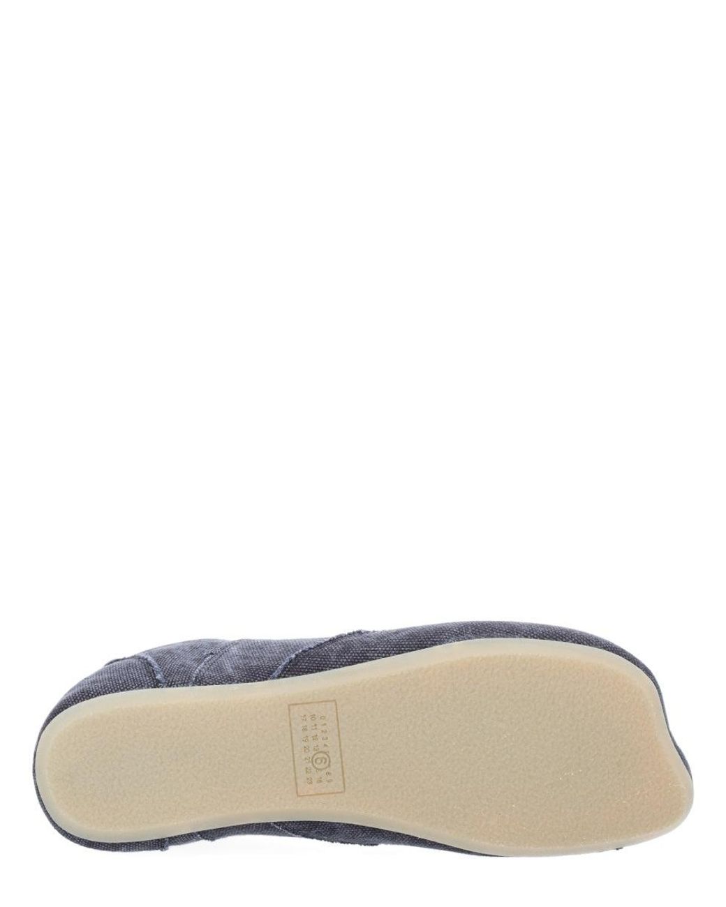 MM6 by Maison Margiela Gray Anatomical Canvas Sneaker for men