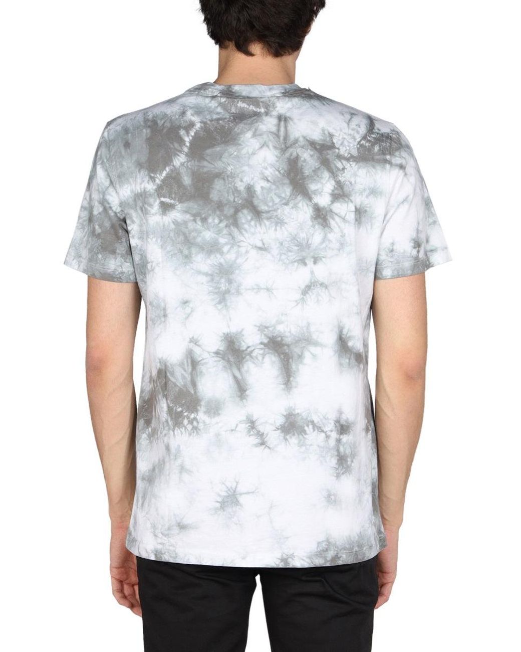 DISCLAIMER White Logo Print T-Shirt for men