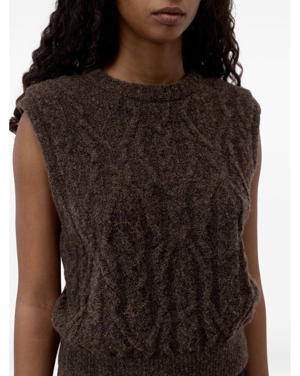 Closed Brown Wool Blend Vest