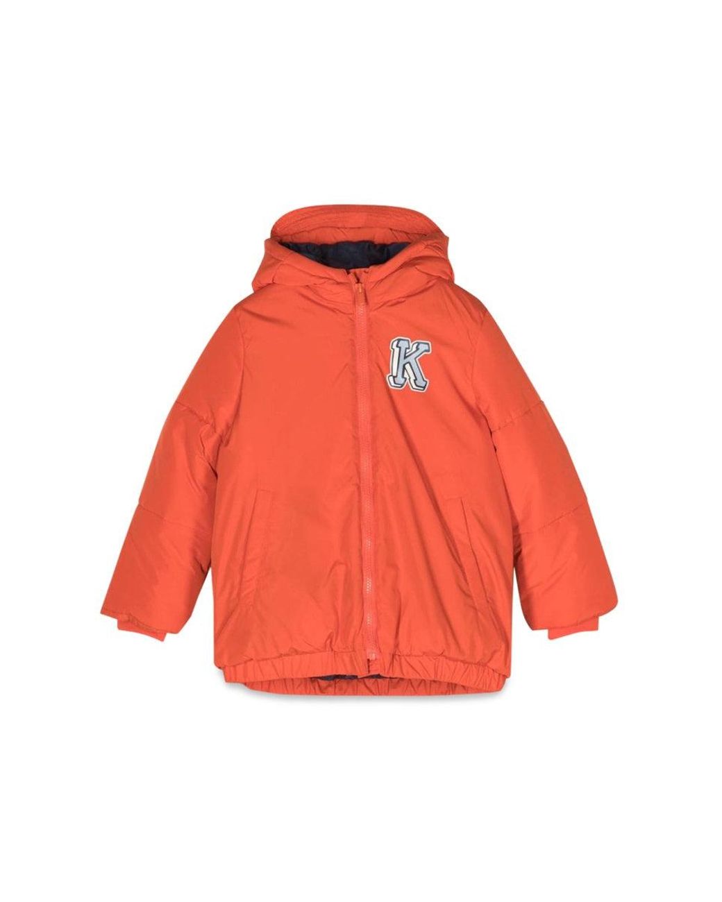 KENZO Red Down Jacket With Hood