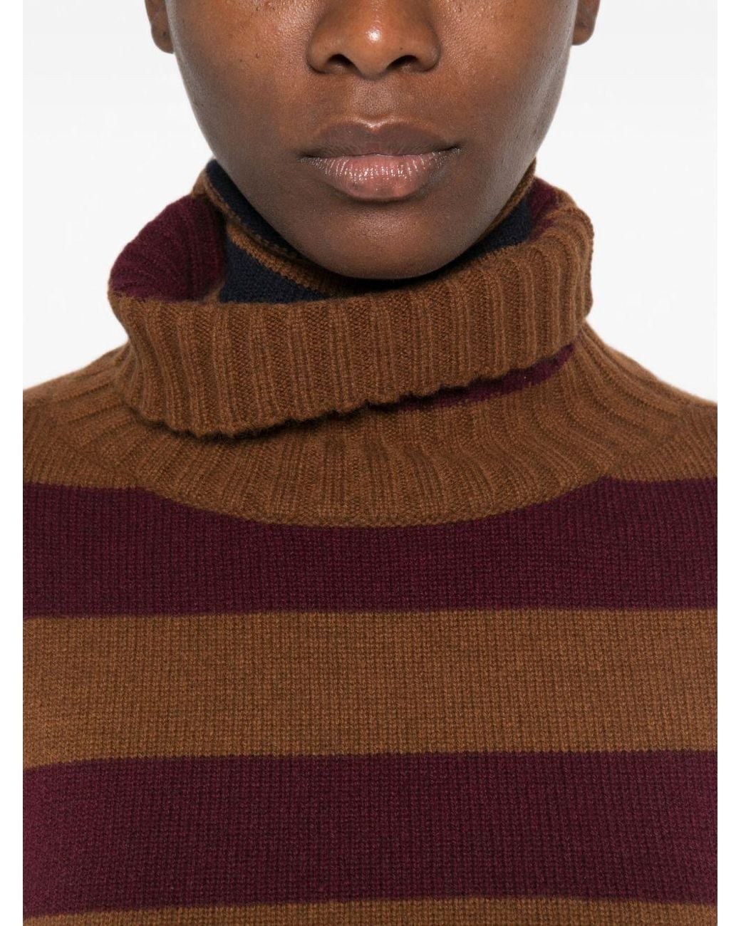 Be You Brown Cashmere Turtle-Neck Sweater