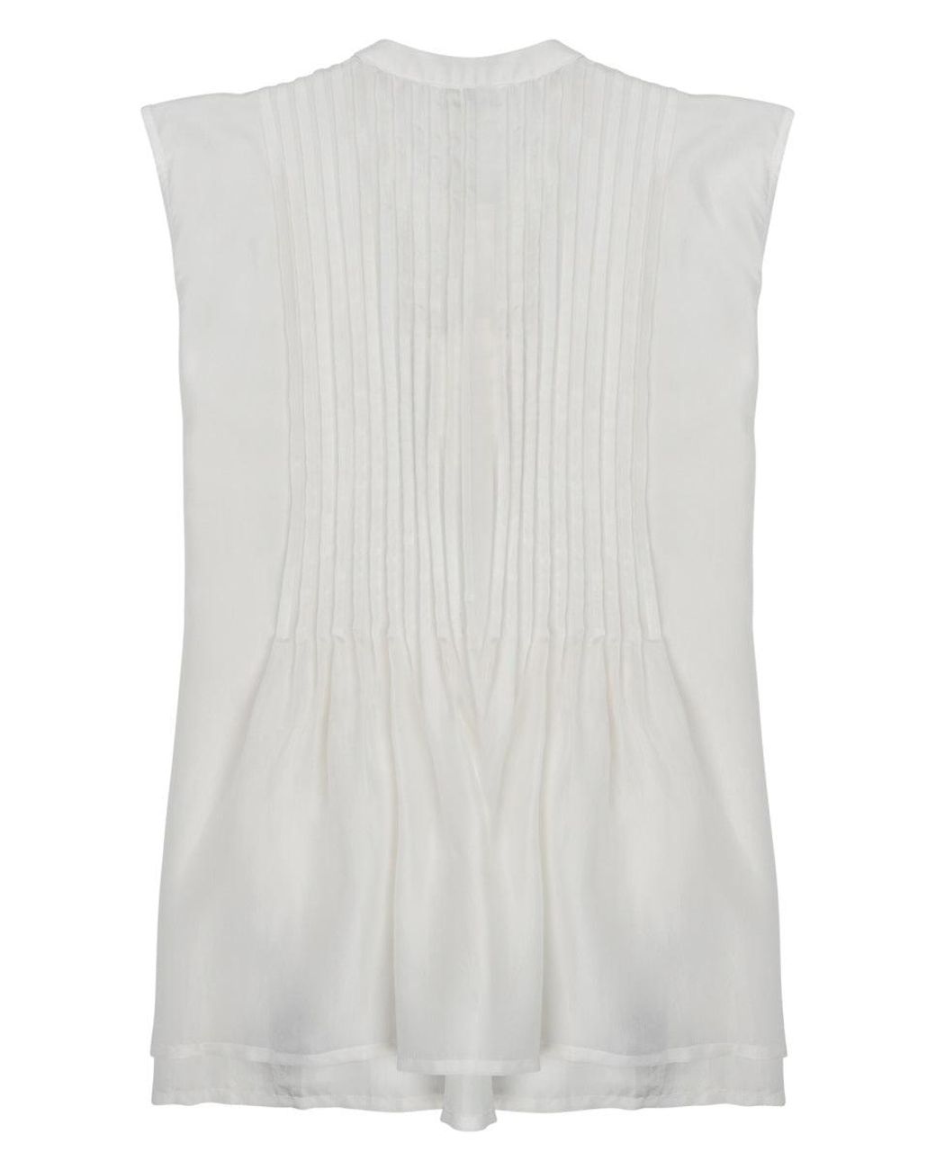 P.A.R.O.S.H. White Silk Blouse