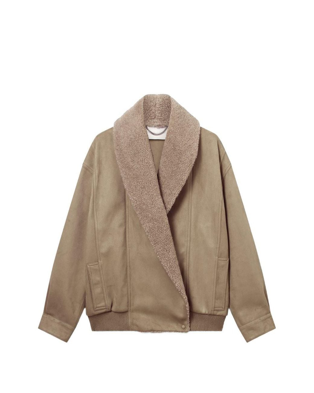 Stella McCartney Brown Faux Leather Jacket