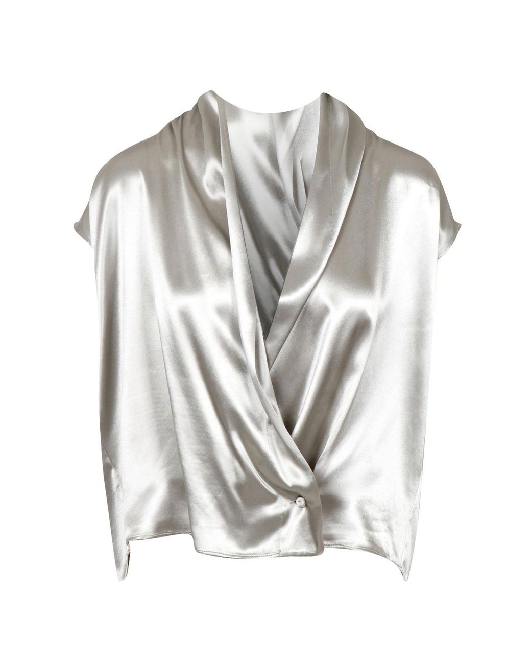 Alberta Ferretti Overhemden Grijs in het White