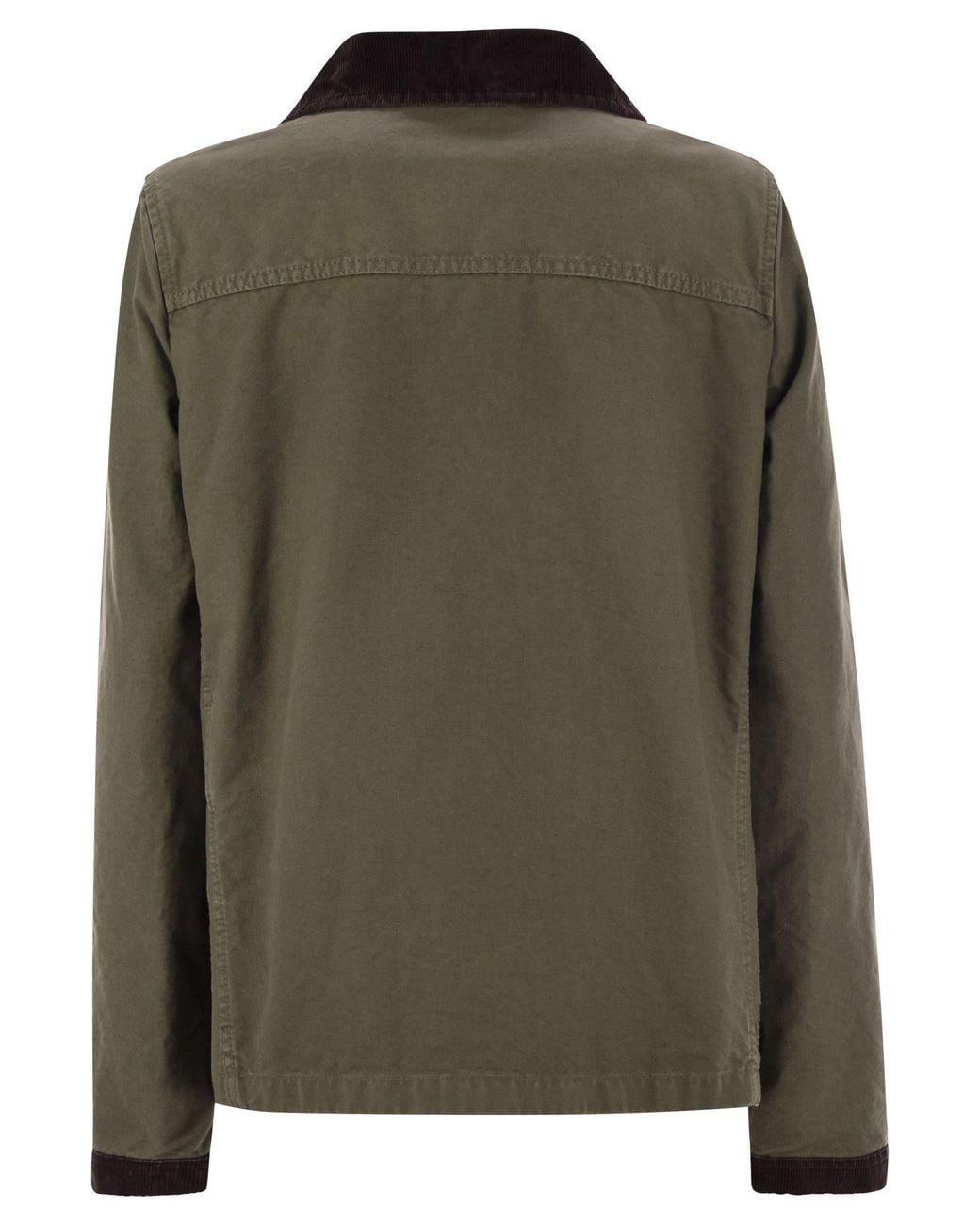 Fay Green Mini 3 Ganci Fabric Jacket