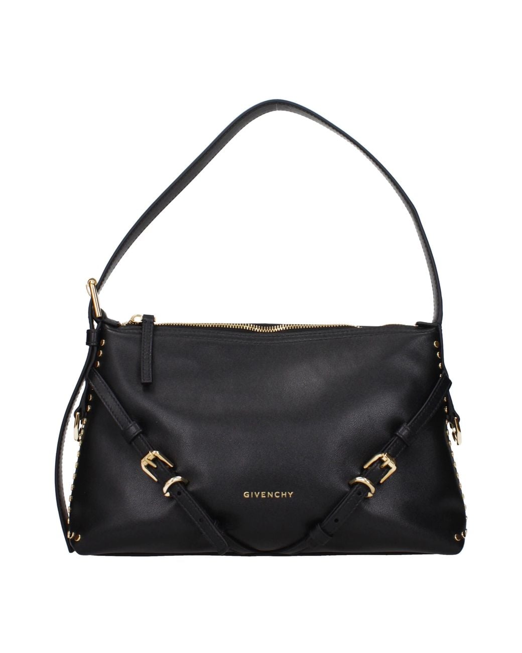 Givenchy Black Shoulder Bags Voyou With Skin