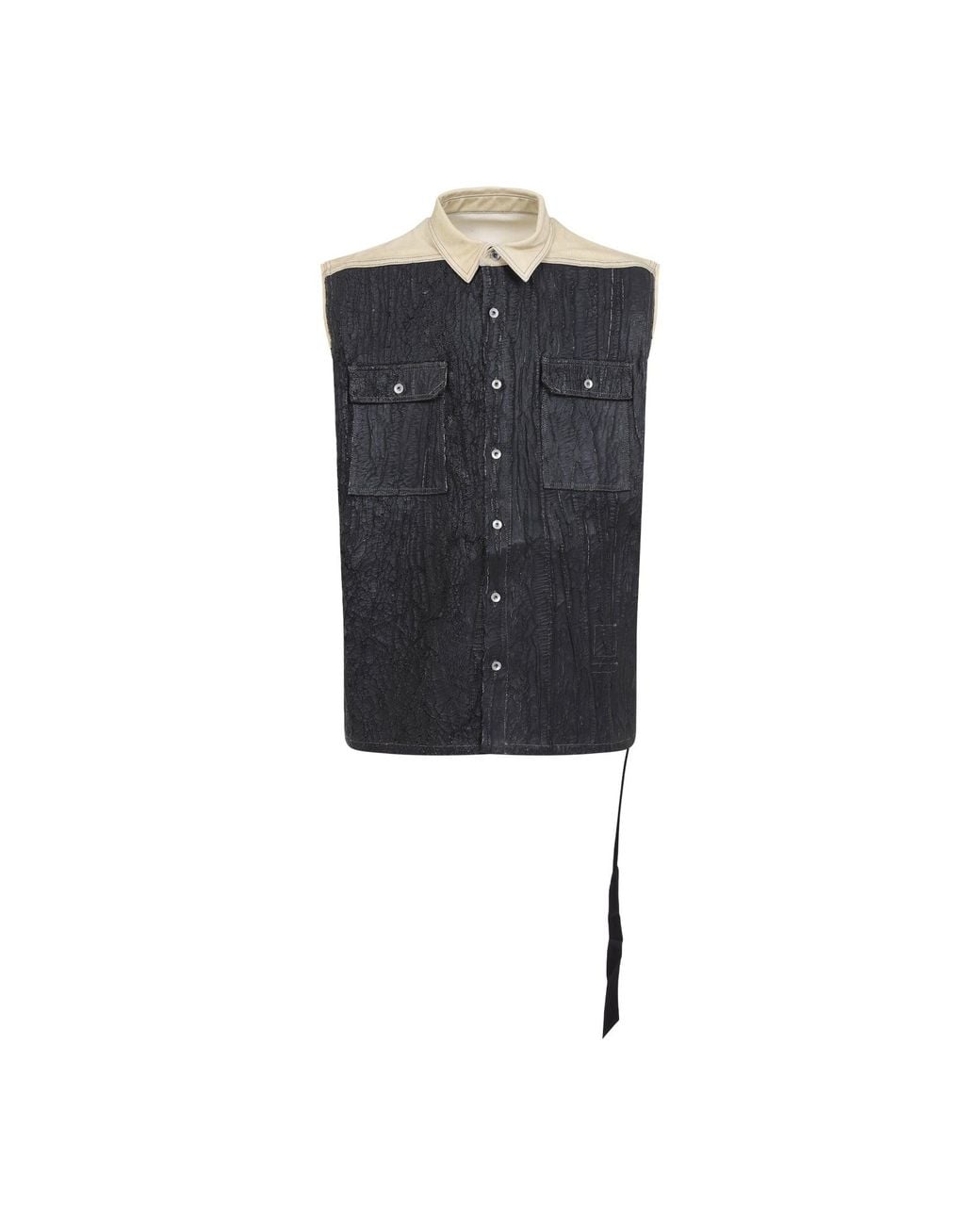 Rick Owens Blue Sl Tommy Jumbo Jacket