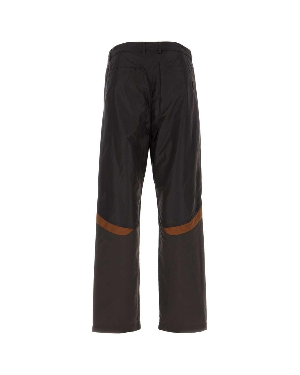 Moncler Black Gray Paneled Trousers for men