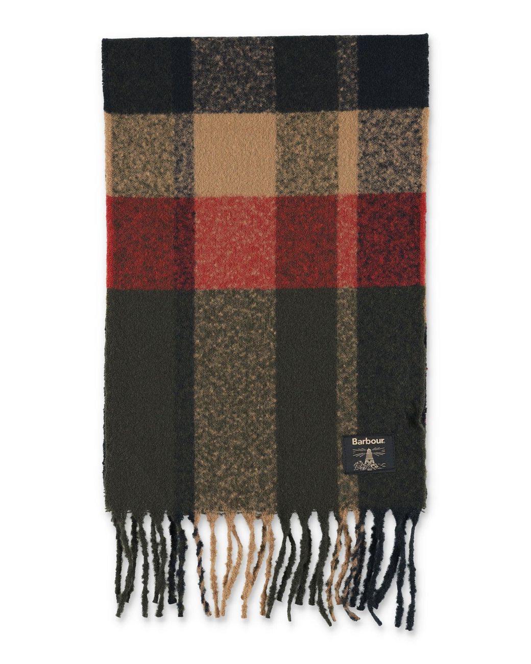 Barbour Black Westerdale Checked Scarf