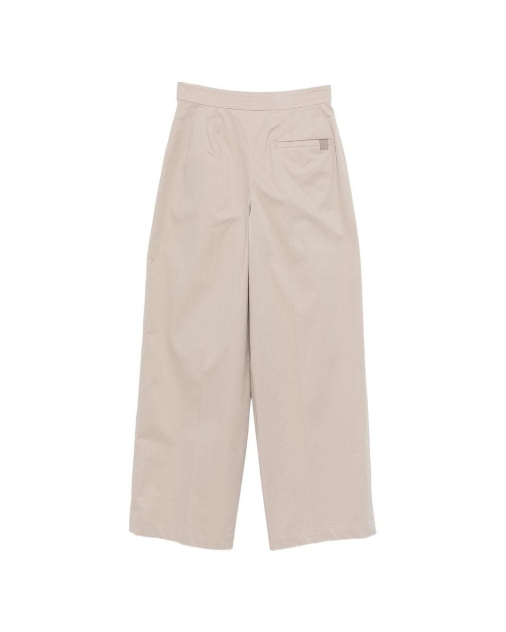 Emporio Armani White Cotton Trousers