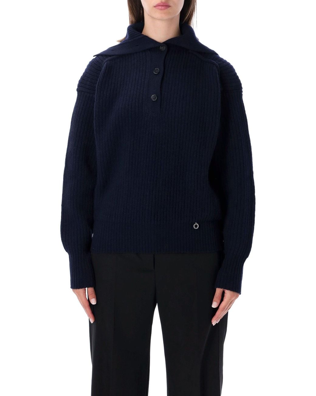 Stella McCartney Blue Cashmere Turtleneck Jumper