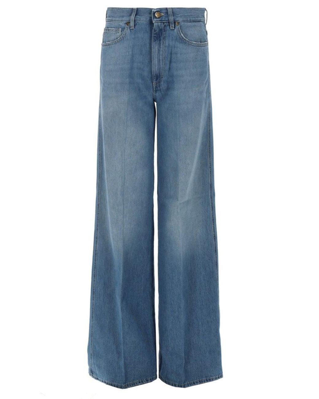 PT Torino Blue Wide-Leg High-Waist Jeans