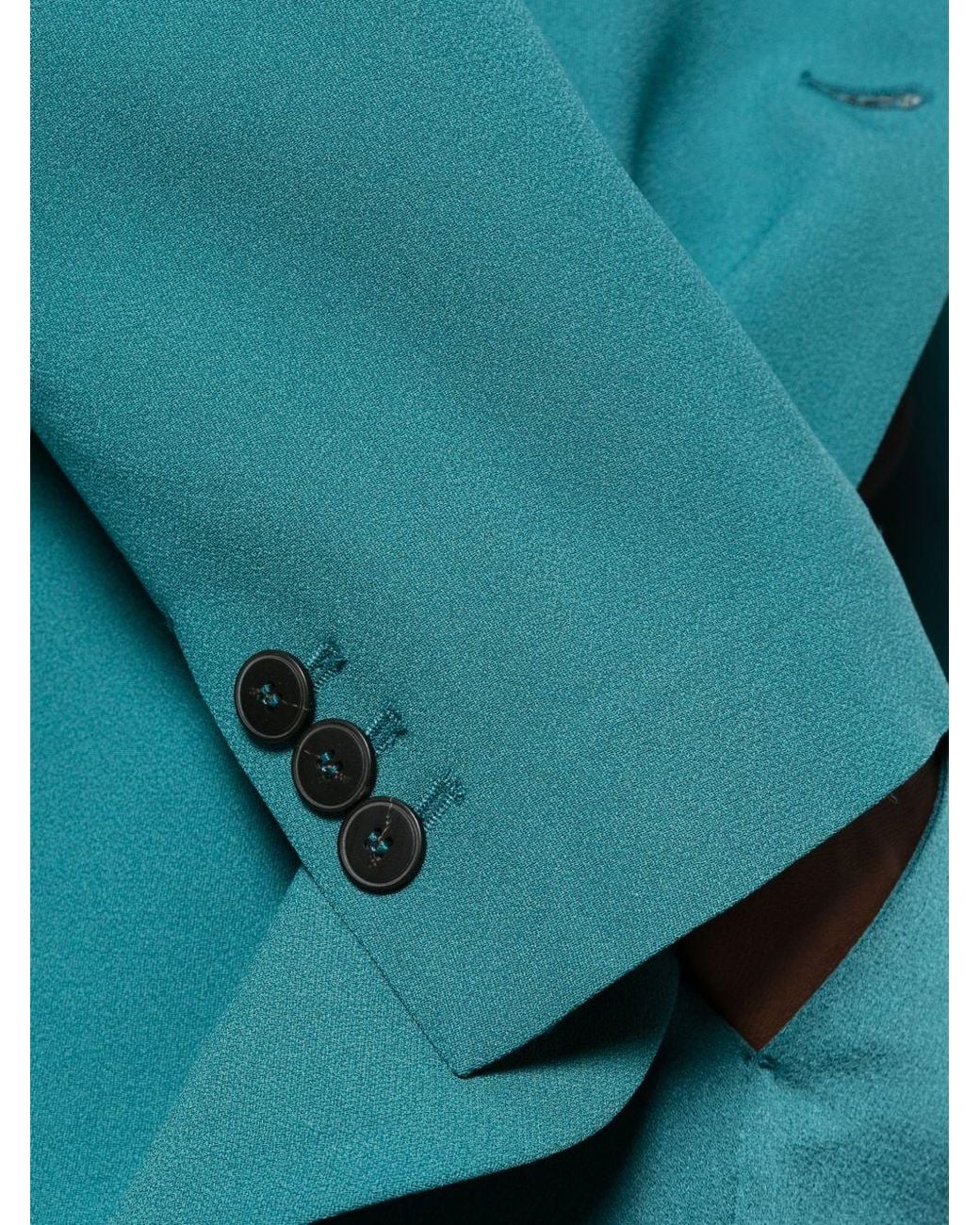 Forte_forte Blue Single-Breasted Blazer Jacket