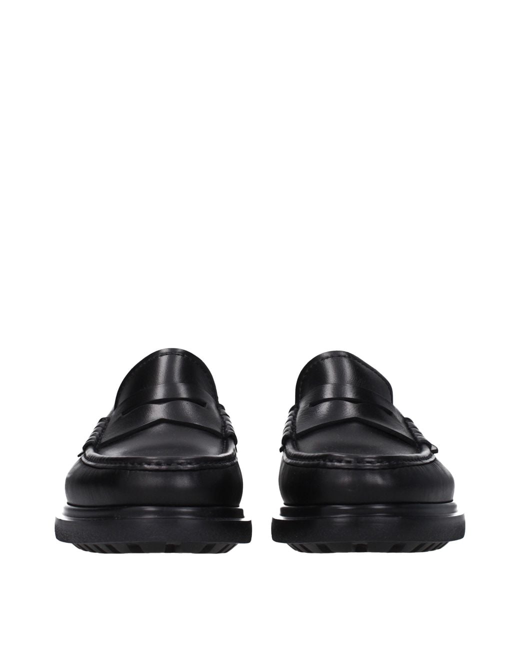 Ferragamo Black Pittsburgh Leather Loafers