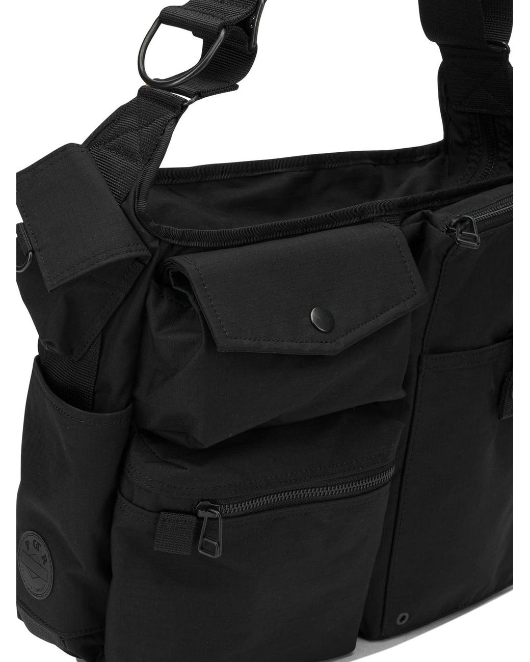 Porter-Yoshida and Co Black "Dissection" Medium Shoulder Bag