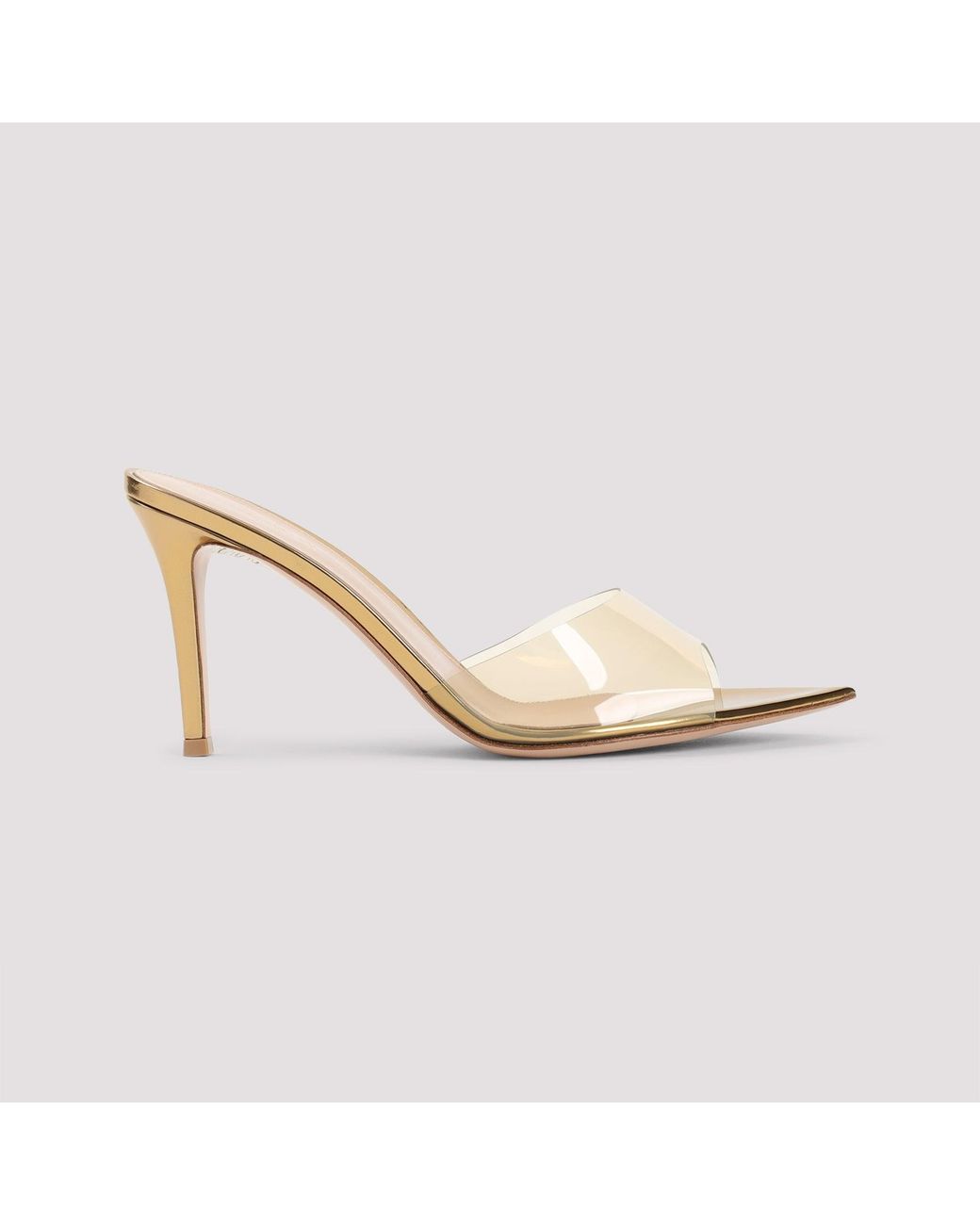 Gianvito Rossi Natural Elle Slip On Heels