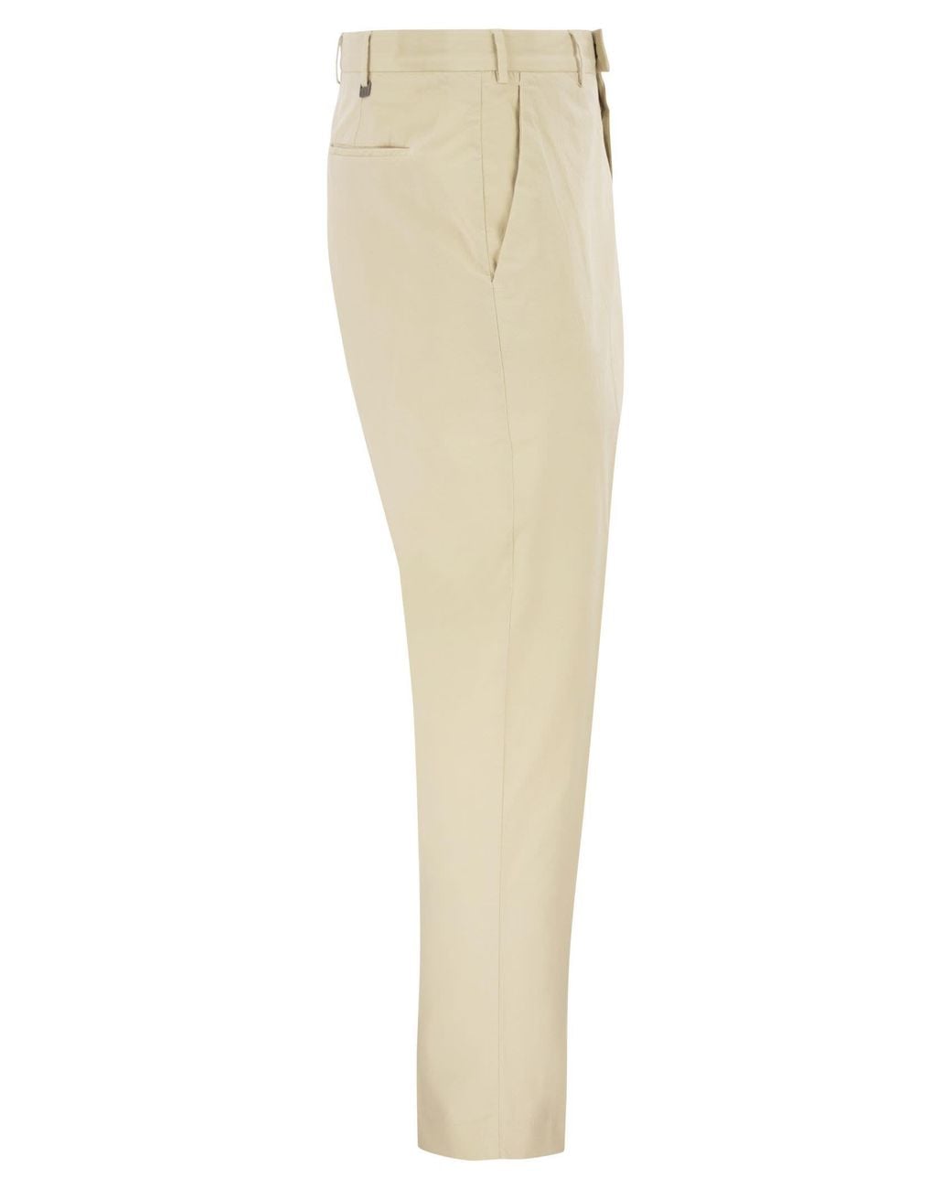 PT Torino Natural Stretch Cotton Tailored Trousers