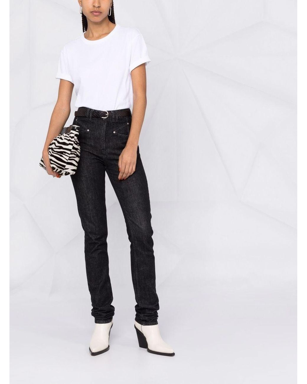 Khaite White Mae Short Sleeve Tee Shirt