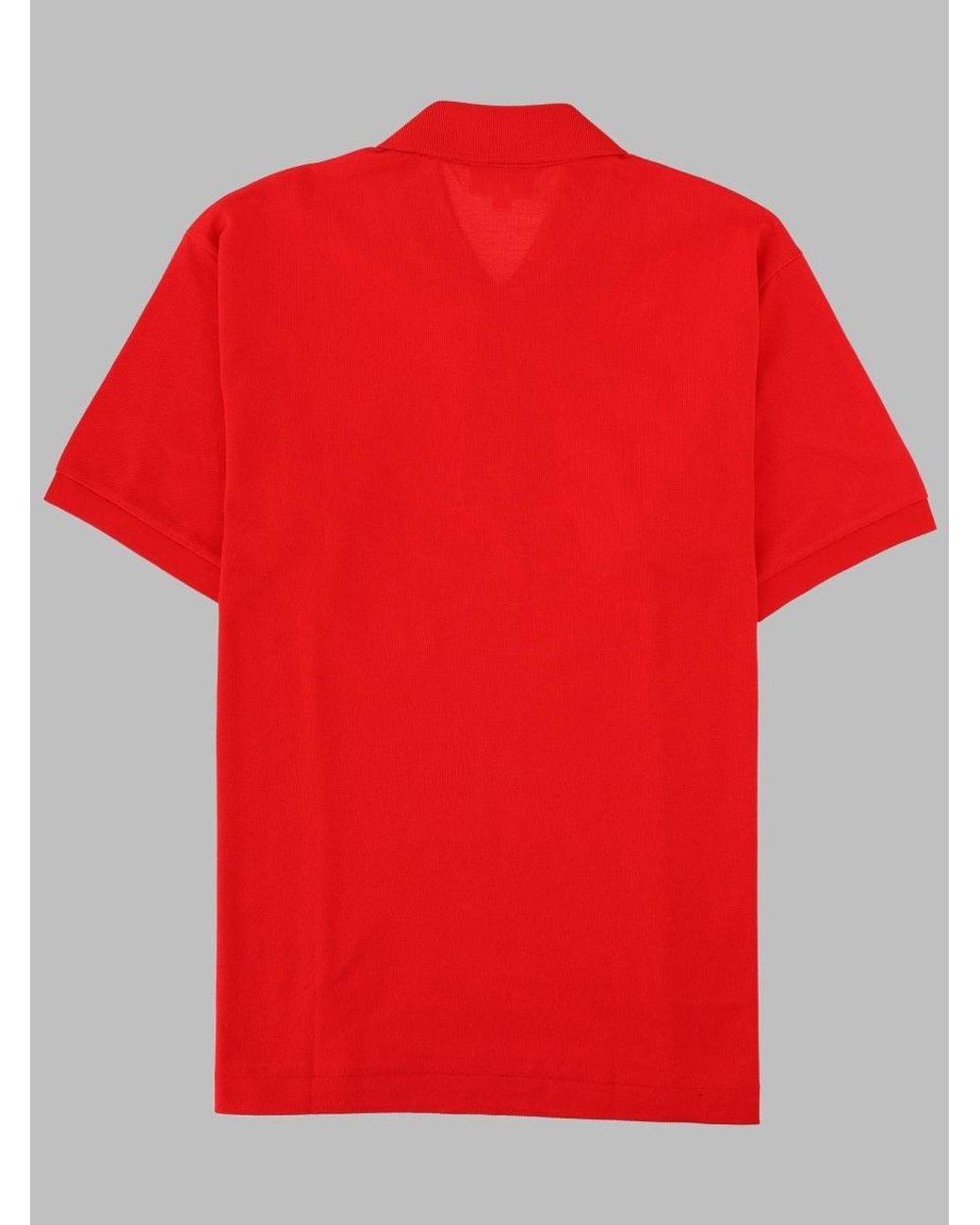 Lacoste Red Polo Con Logo