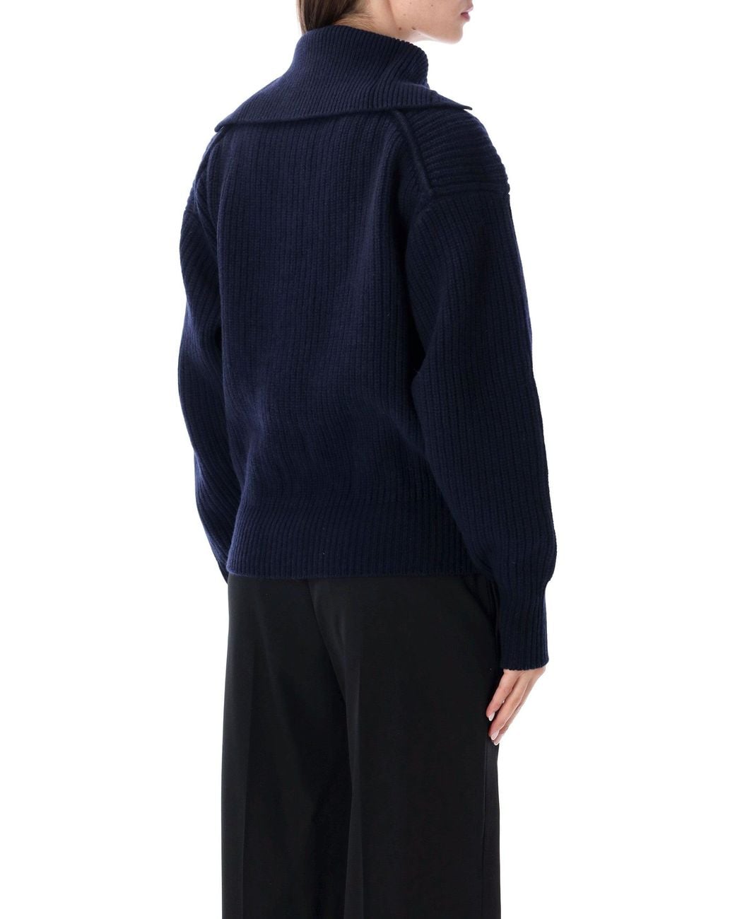 Stella McCartney Blue Cashmere Turtleneck Jumper