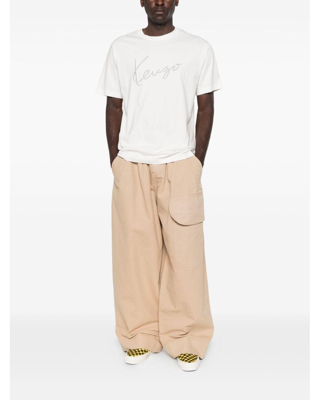 KENZO White Gots Cotton T Shirt