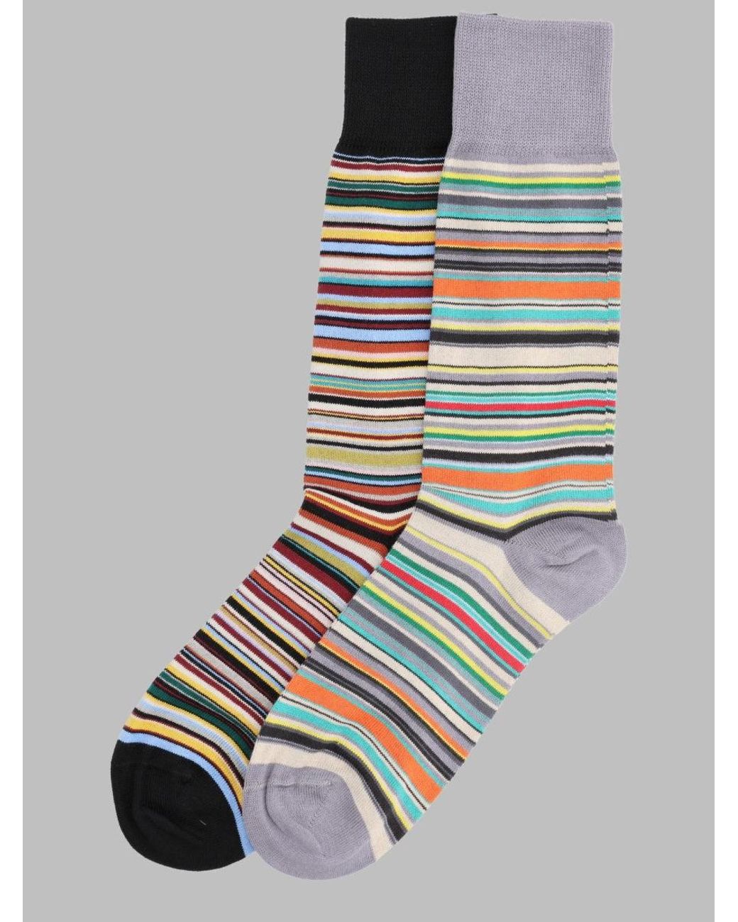 Paul Smith Multicolor Cotton-Blend Dress Socks With Polyamide & Stretch for men