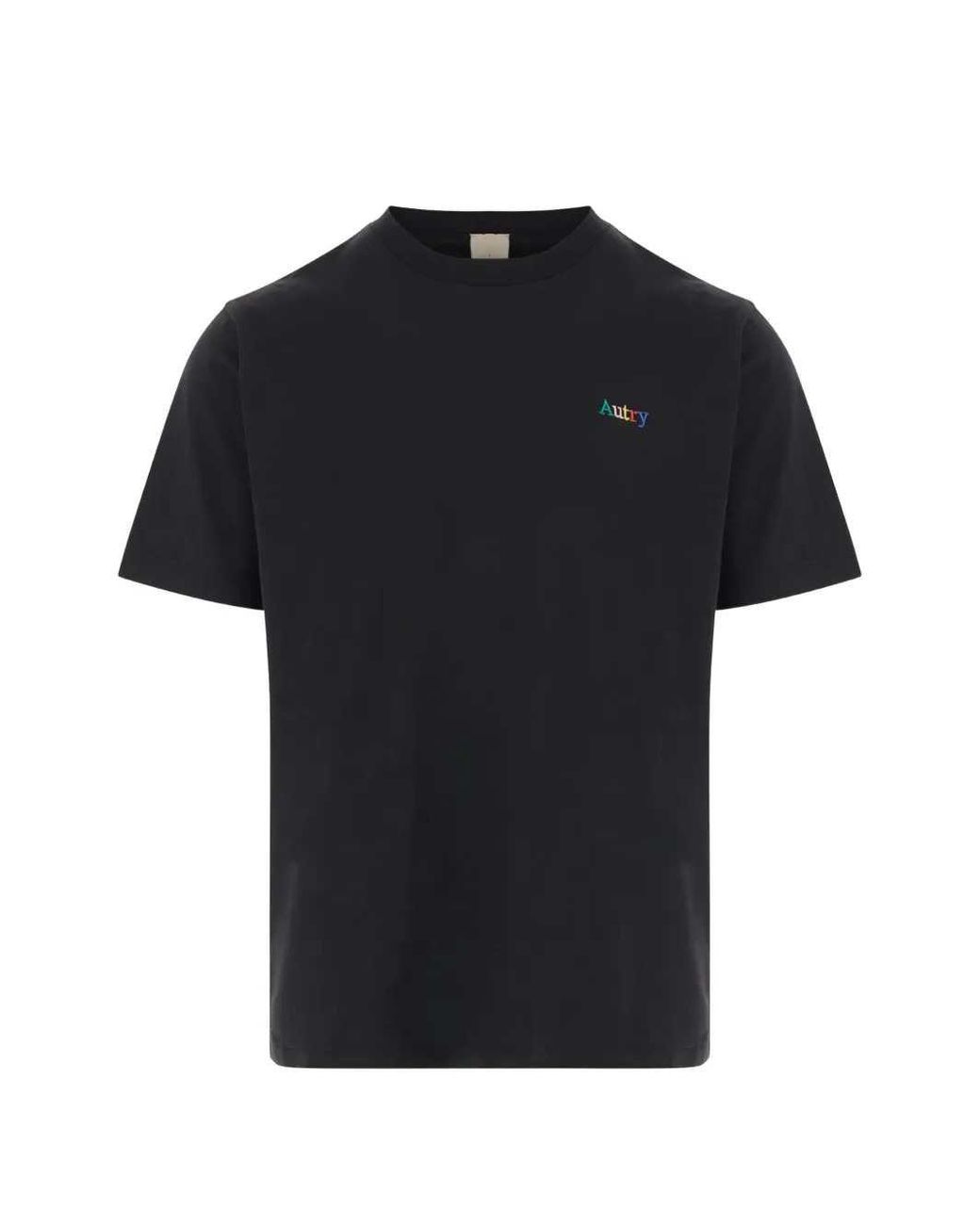 Autry Black Multicolour Logo T Shirt