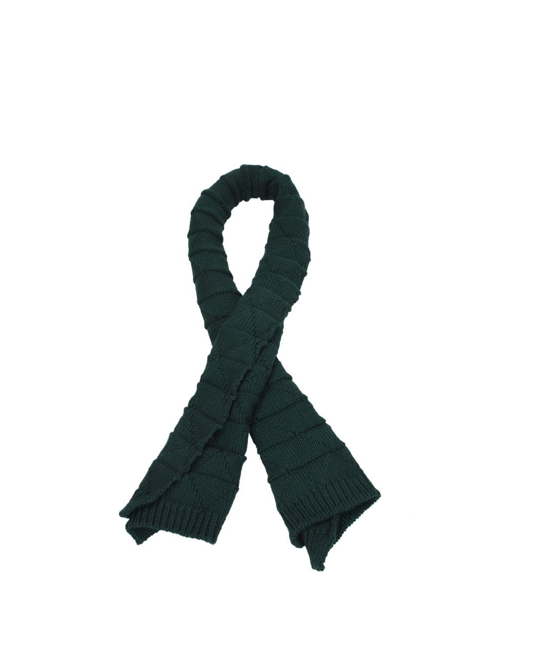 Bottega Veneta Black Sciarpe Donna Lana Verde/Raintree