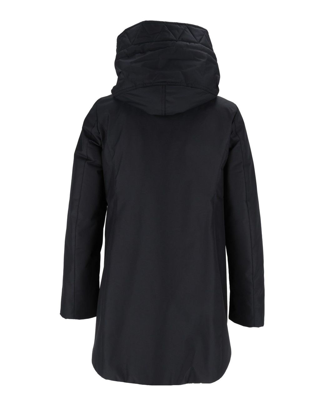 Fay Black Toggle Front Short Coat