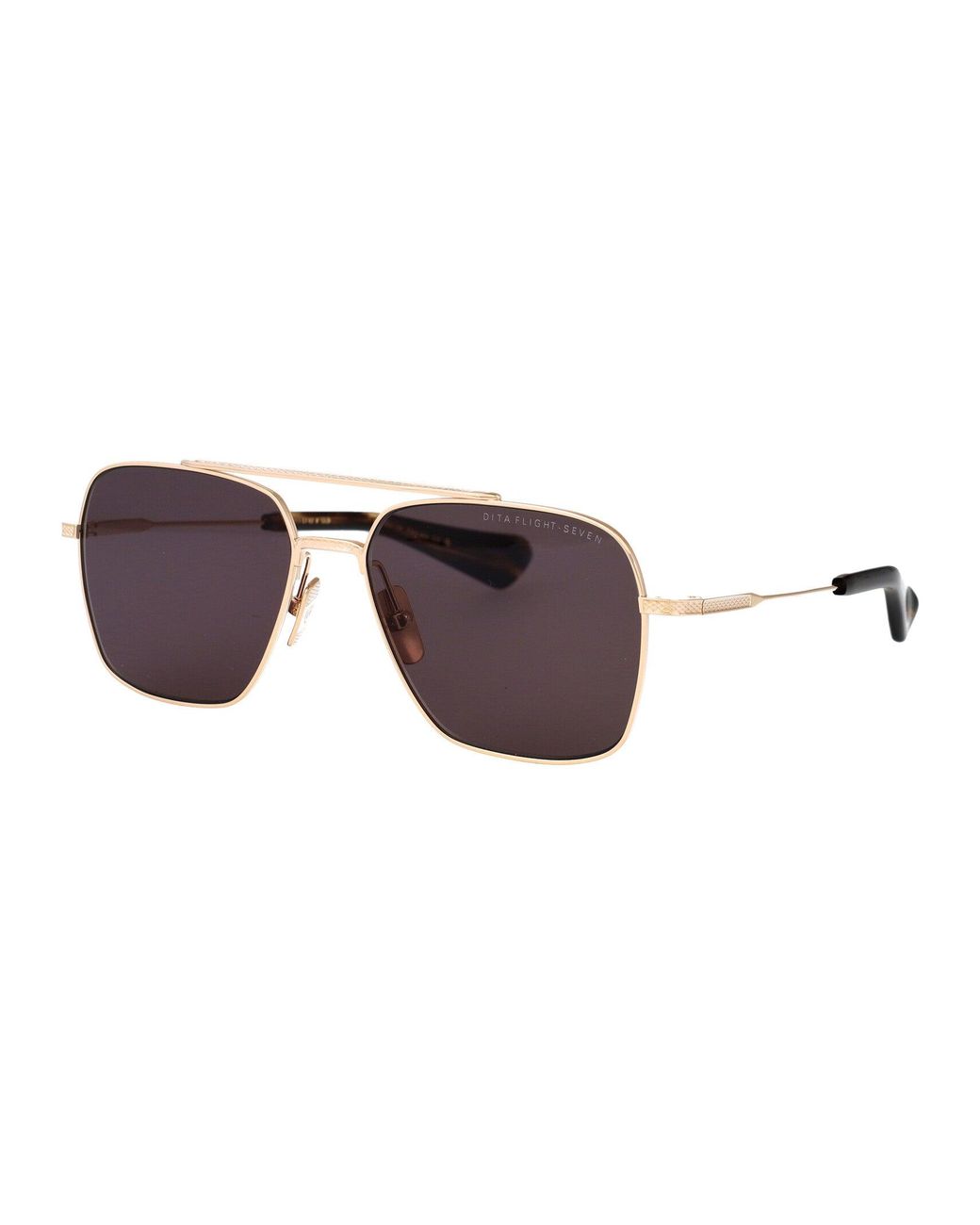 Dita Eyewear Brown Aviator Sunglasses Dts111 02 Gld
