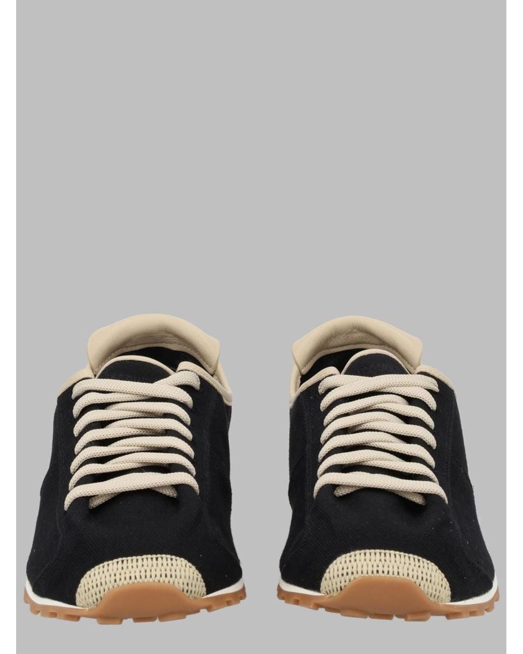 Jacquemus Black Sleek Low-Top Sneakers for men