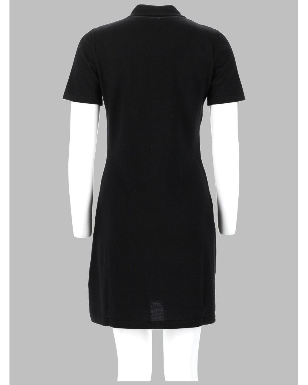 Moschino Black Mini Dress Teddy Virgin Wool
