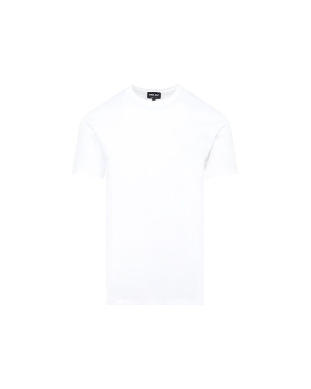 Giorgio Armani White Cotton T Shirt