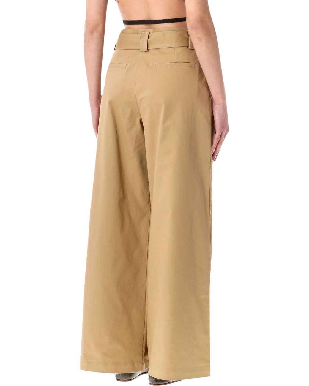 Sessun Natural Sessùn Riva High-Rise Pleated Trousers