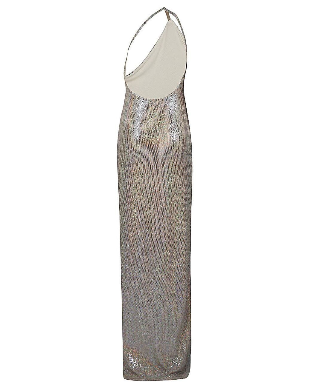 The Sei Gray One Shoulder Long Dress