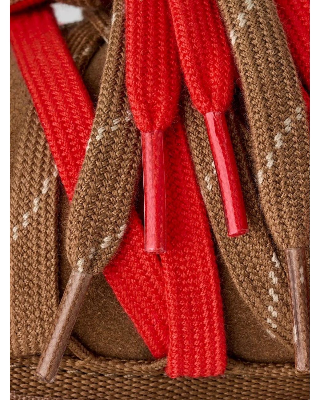 Ugg Red Slip-On Tasman Lace Slippers