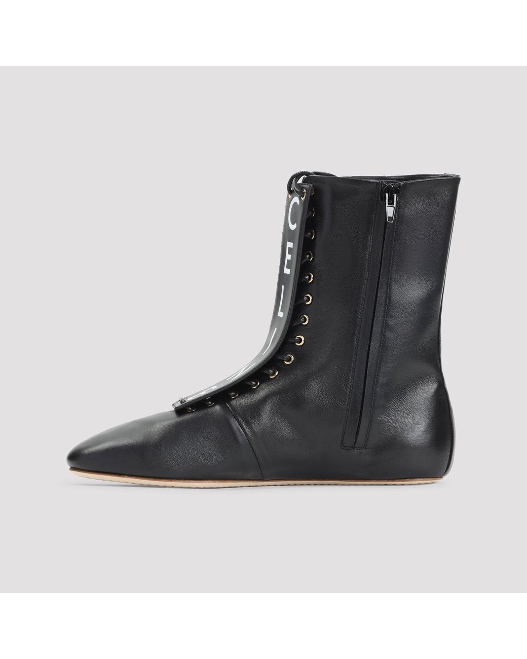 Céline Black Schnürstiefel