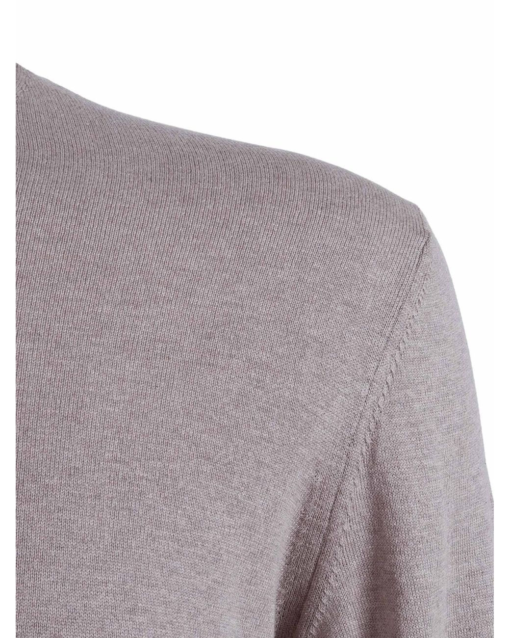 Ballantyne Purple R Neck Pullover Silk Cotton Crewneck for men