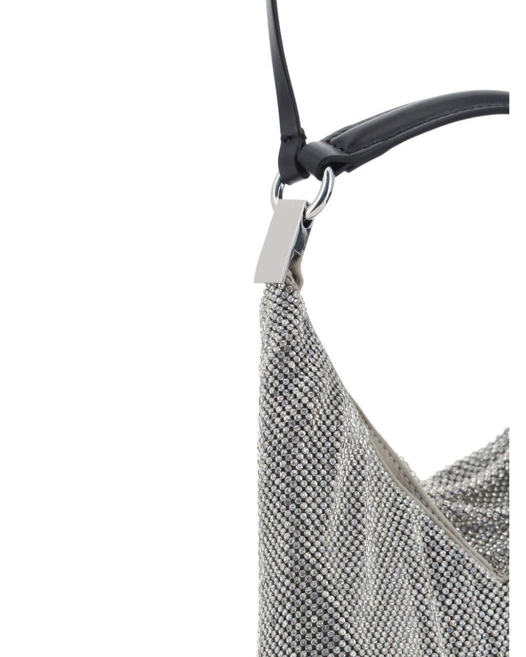 Benedetta Bruzziches Gray Bella Ciao Shoulder Bag