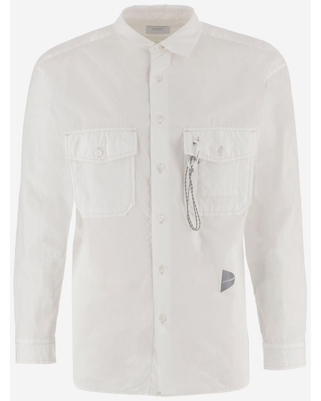 And Wander White Shirt Cotton-Blend for men