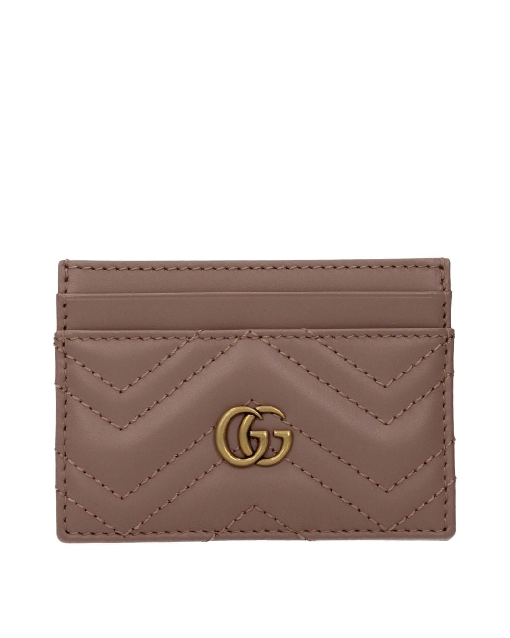 Gucci Brown Leather Document Holder/Nude
