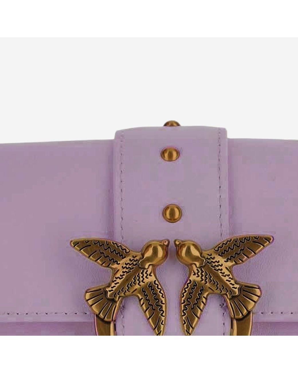 Pinko Purple Shoulder Bag Love One Pocket