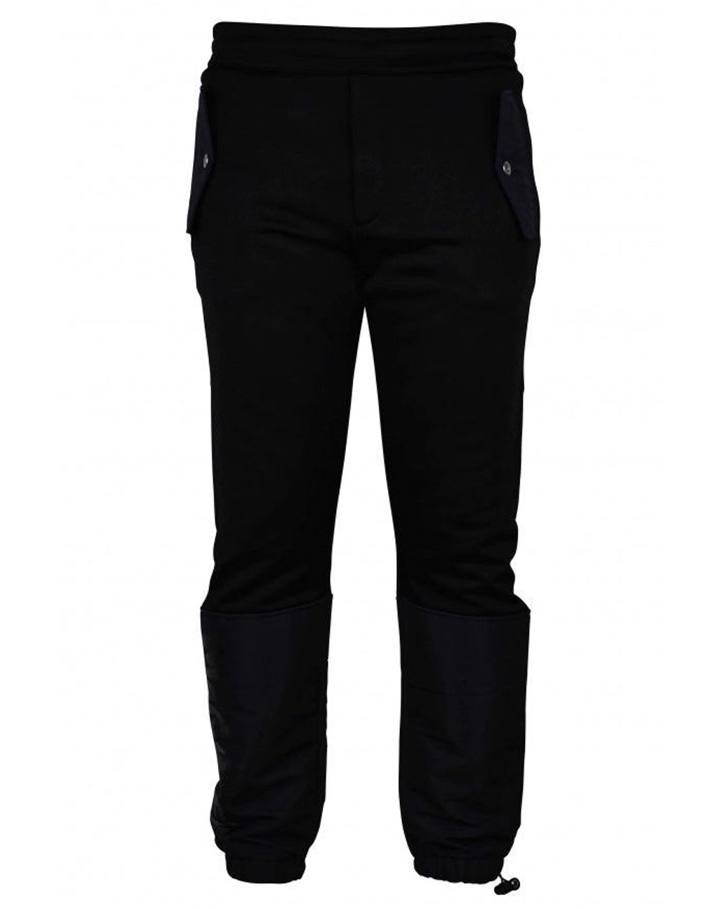 McQueen Black Viscose Jogging Sweatpants for men