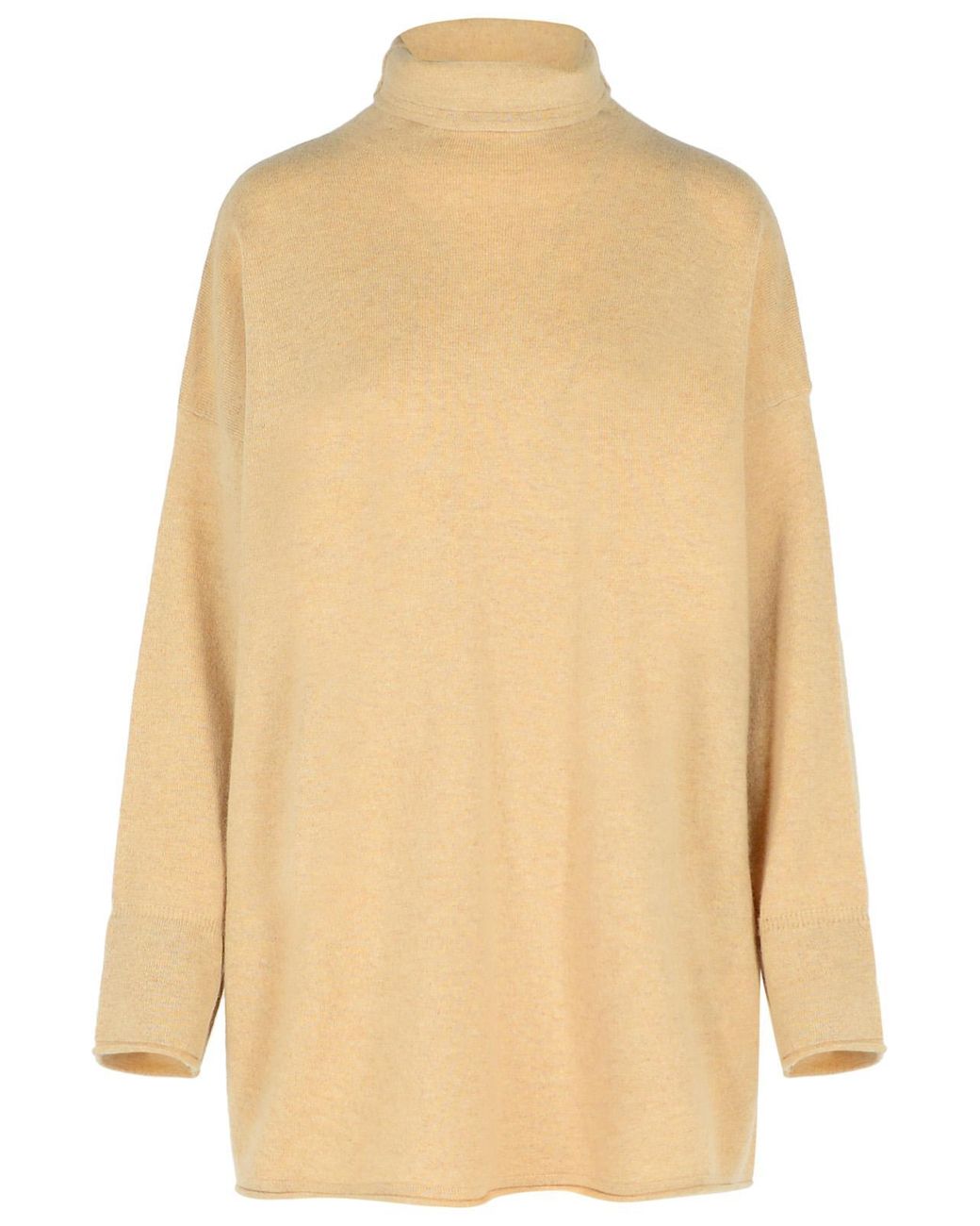 Max Mara 'oder' Beige Cashmere Turtleneck Trui in het Natural