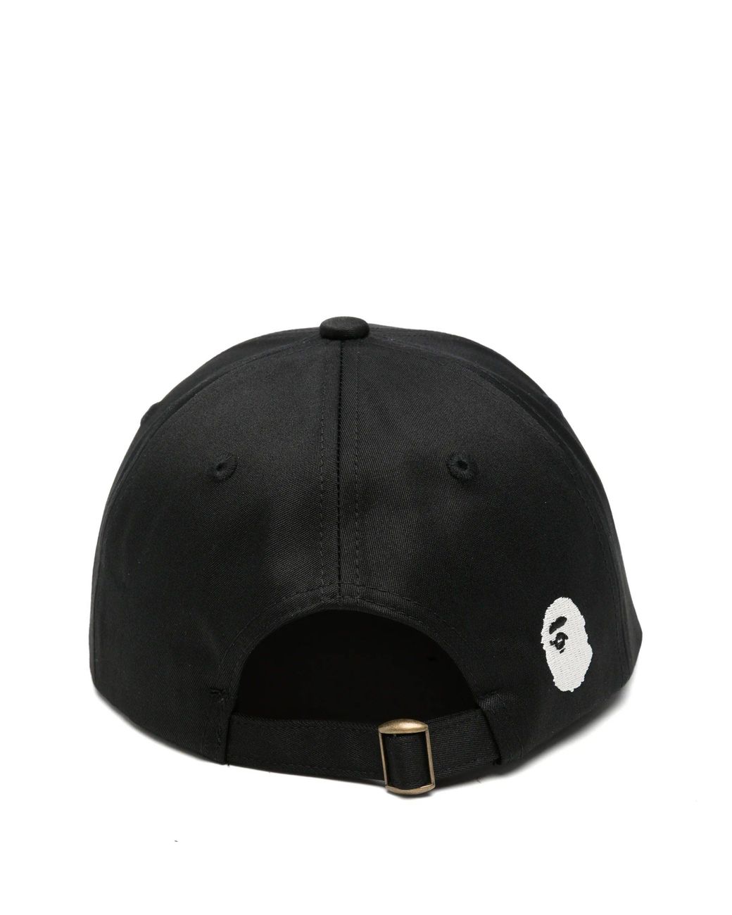 A Bathing Ape Black Logo Panel Cap M