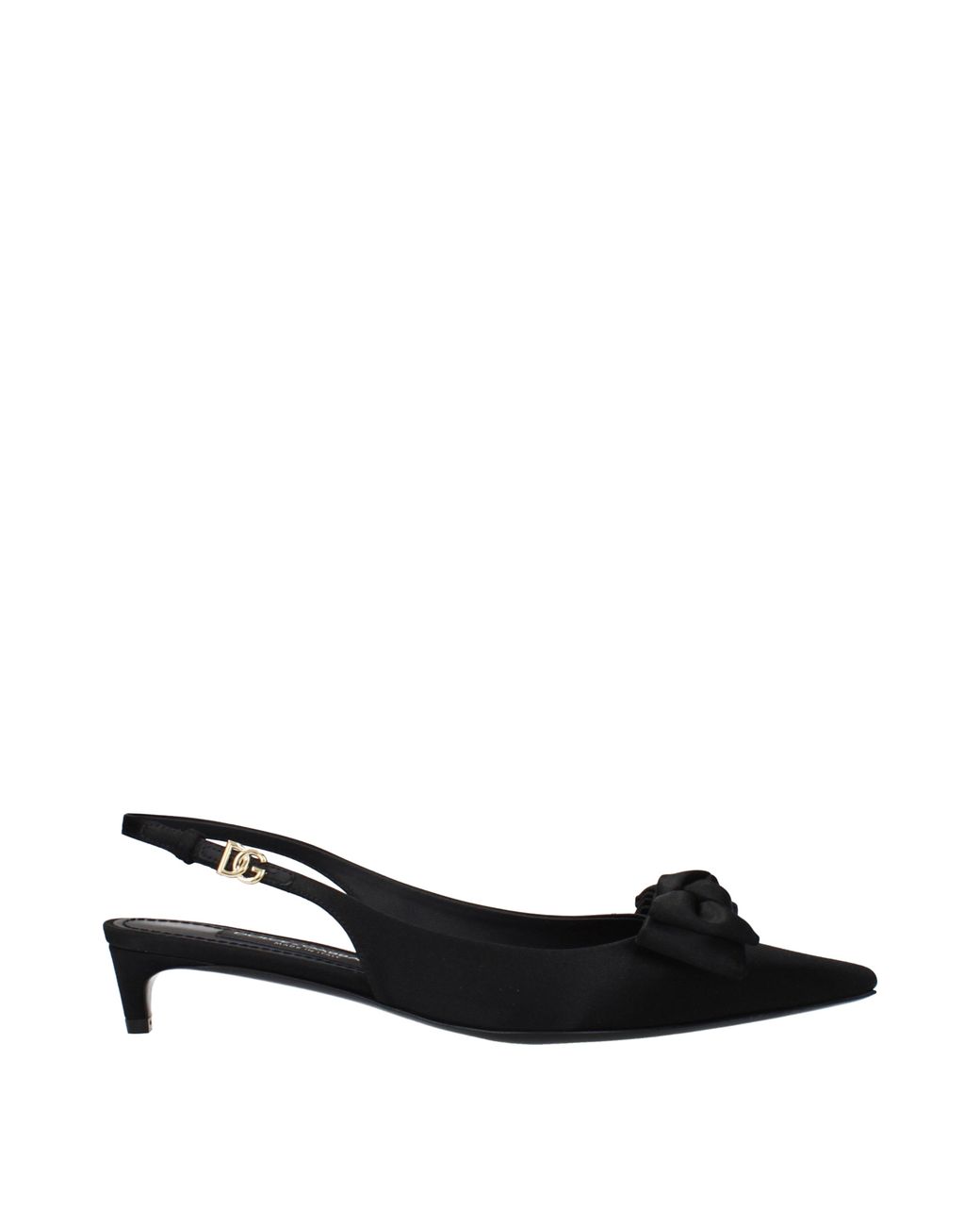 Dolce & Gabbana Black Dolce&Gabbana Satin Sandals