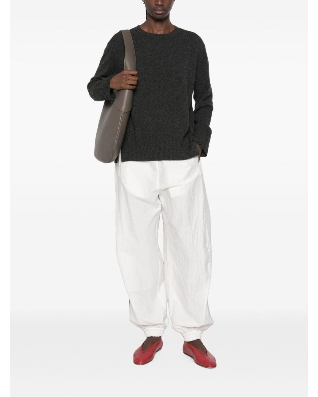 Be You Black Cashmere Crewneck Sweater