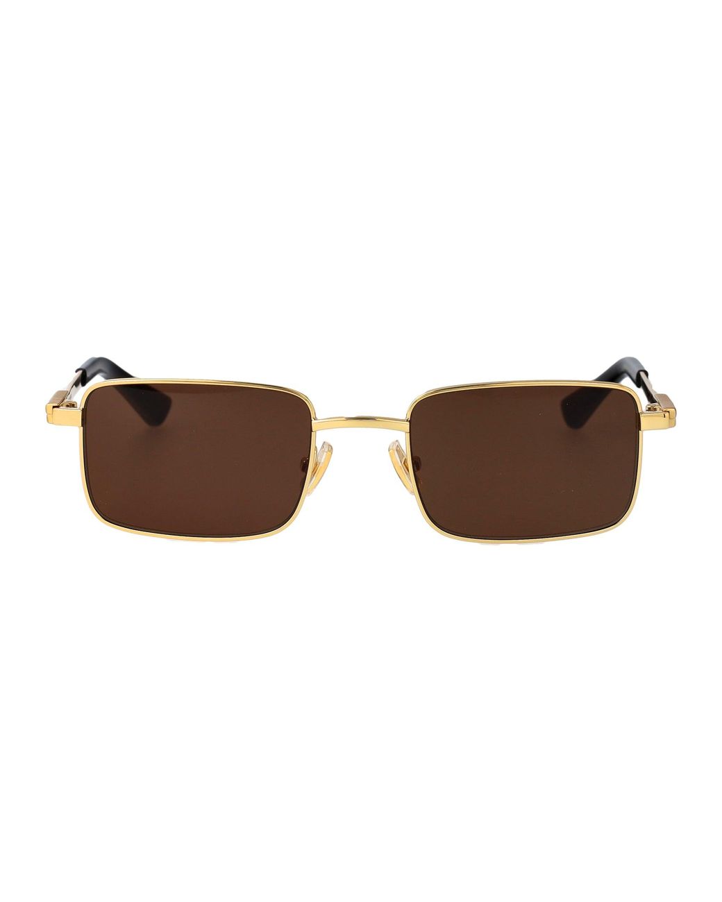 Bottega Veneta Brown Metal Sunglasses