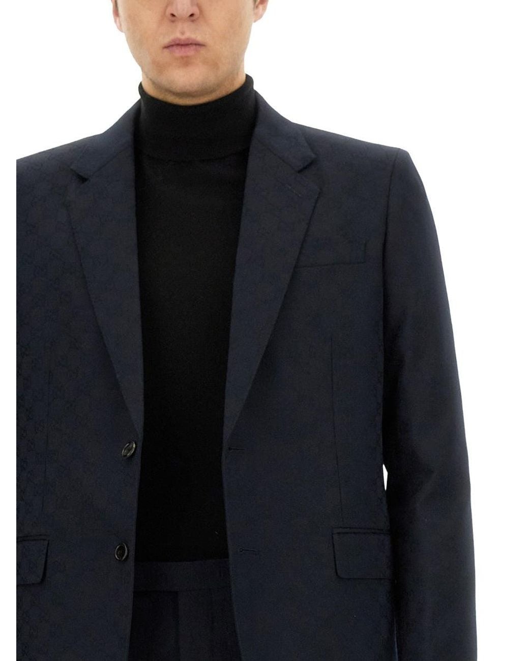 Gucci Blue Jacquard Dress for men